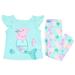 Peppa Pig Toddler Girls Pajamas 2-Piece Mermaid Character Sleepwear Set