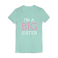 Tstars Girls Big Sister Shirt Lovely Best Sister I'm a Big Sister B Day Gifts for Sister Siblings Gift Cute Graphic Tee Funny Sis Girls Fitted Kids Child Birthday Gift Party T Shirt