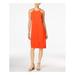 BAR III $70 Womens New 1320 Orange Sleeveless Halter Sheath Dress 2XS B+B