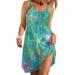 Sexy Dance Women Beach Bathing Suit Swimsuit Cover Ups Swimwear Summer Strappy Dress Ladies Sleeveless Boho Sundress