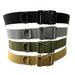 Tactical Rigger Belt, Nylon Webbing Waist Belt with Metal Heavy-Duty Quick-Release Buckle, Adjustable Belt Waistband For Camping Hiking Outdoor Training Sports Black