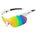 Obaolay Men's UV400 Polarized Sunglasses for Cycling Running Sun Shades Glasses Eyewear Goggles Multi-colored