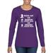 Black Pride History Rosa Sat So Martin Could Walk so 44 Could Run Pop Culture Womens Graphic Long Sleeve T-Shirt, Purple, Small