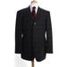 Pre-ownedHugo Boss Mens Wool Three Button NotcheD Collar Blazer Jacket Gray Size Large