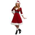 Womens Santa Claus Sweetie Fancy Dress Costume Medium Red