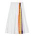 Burberry Morlaix Rainbow Striped Cotton Midi Skirt