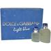 D&G LIGHT BLUE POUR HOMME SET EDT SPRAY 4.2 OZ + EDT SPRAY 1.3 OZ IN GIFT BOX