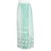 Burberry Ladies Floor-length Embroidered Tulle Skirt