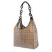 Burberry Antique Yellow/Black Large Vintage Check Hobo