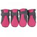 Magazine 4pcs/set Pet Dog Adjustable Strap Anti-Slip Sole Boots Paw Protectors Dog Shoes