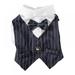 Pretty Comy Gentleman Dog And Cat Clothes Wedding Suit Formal Shirt for Small Dogs Bowtie Tuxedo Pet Outfit for Cat Spring and Summer Suits