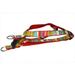 Sassy Dog Wear STRIPE-RED-MULTI2-H Multi Stripe Dog Harness- Red - Small