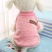 Pet Dog Classic Knitwear Sweater Fleece Sweater Soft Thickening Warm Winter Puppy Dogs Coat Pet Dog Cat Clothes Soft Puppy Clothing for Small Dogs Pink S