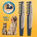 LELINTA 2PCS Pet Grooming Comb - Knot Out Electric Pet Grooming Comb for Dogs Pet Hair Scissor Trimmer - Remove Knots and Tangles