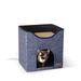 K&H Pet Products Thermo-Kitty Playhouse Classy Navy 12 X 14 Inches