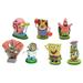 Penn-Plax SpongeBob 7 Piece Mini Aquarium Ornament Set - Multicolored Resins