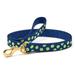 Up Country LNDLFLN 6 ft. Narrow Navy & Lime Dot Lead for Pet