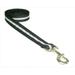 Sassy Dog Wear REFLECTIVE - Medium Reflective Black Dog Leash: 3/4 wide 6ft length - Made in USA