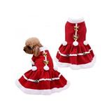 Topumt Dog Cat Christmas Costume Santa Claus Cosplay Dress Puppy Pet Fleece Outfits Warm Clothes for Winter Xmas