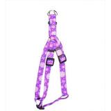 Yellow Dog Design SI-PUF103L Purple Flowers Step-In Harness - Large