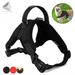 PULLIMORE No-Pull Dog Harness Safety Reflective Pet Vest Adjustable Dog Walking Harness Comfort Control for Small Medium Large Dogs (Black S)