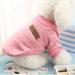 Pet Dog Classic Knitwear Sweater Fleece Sweater Soft Thickening Warm Winter Puppy Dogs Coat Pet Dog Cat Clothes Soft Puppy Clothing for Small Dogs Pink XL