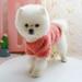 Cute Plush Round Neck Warm Winter Flowers Sweater Pet Dog Clothes Winter Warm Fleece Pet Coat For Small Dogs French Bulldog Puppy Dog Clothing Chihuahua Clothes