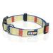 Pawtitas Multicolor Dog Collar Large Yellow / Orange / Blue