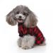 Pet Dog Classic Sweater Fleece Coat Soft Thickening Warm Pup Dogs Plaid Shirt Pet Dog Puppy Customes Clothing for Small Dogs