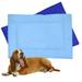 Downtown Pet Supply Dog Crate Mat Waterproof Pet Bed Dark/Light Blue M