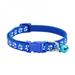 JANDEL Adorable Pet Collar Dog Cat Footprint Safety Adjustable Nylon Leash Collars with Bell Pet Supplies Blue