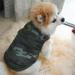 Pet Dogs Autumn Winter Thickened Vest Coat Small Medium Dogs Warm Costume with Traction Ring(Camouflage L)