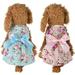 Yesbay Spring Summer Flower Print Cotton Cute Pet Dress Cat Dog Costume Outfit Clothes