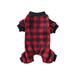 Pet Christmas Jumpsuit Pajamas Dogs Cats PJS Puppy Soft Cotton Costume Clothes