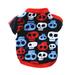 Pet Dog Fleece Coat Soft Warm Dog Clothes Skull Camouflage/Polka dot/Leopard/Paw Printed/Striped Pullover Fleece Warm Jacket Costume for Doggy Cat Puppy Apparel L