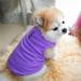 Pet Dogs Autumn Winter Thickened Vest Coat Small Medium Dogs Warm Costume with Traction Ring(Purple S)