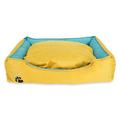 SUSSEXHOME Pets 23.5 x 17.3 x 7 Inches Washable Dog Bed for Medium Dogs - Durable Waterproof Sofa Dog Bed with Sides - (CAMEL)