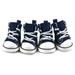 4Pcs Pet Dog Sneakers Puppy Cat Denim Shoes Pet Casual Shoes Anti-slip Denim Boots