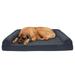 FurHaven Pet Products Quilted Cooling Gel Top Sofa Pet Bed for Dogs & Cats - Iron Gray Jumbo Plus