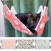 Shulemin Cats Hammock Double-sided Comfortable Breathable Cats Hammock Bed for Kitten Dog Footprints