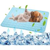 Ludlz Pet Cooling Pad Dog Summer Sleeping Mat Pet Cats Cooling Blanket Sleep Cushion Pet Supplies Keep Pets Cool Comfort for Cats and Dogs for Kennel Sofa Bed Floor Travel Car Seats