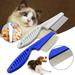 Ludlz Pet Hair Removal Comb Cat Comb Massager Relaxing Pet Brush Pet Fur Grooming Brush for Removing Knots Tangles Fur DeShedding Tool for Rabbits Cats Dogs
