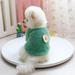 Cute Plush Round Neck Warm Winter Flowers Sweater Pet Dog Clothes Winter Warm Fleece Pet Coat For Small Dogs French Bulldog Puppy Dog Clothing Chihuahua Clothes