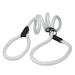 Dogs My Love Nylon Rope Slip Dog Lead Adjustable Collar and Leash 6ft Long (X-Large: 1/2 (12mm) White)