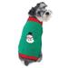 Winter Holiday Snowman Pet Sweater with Leash Opening-Small