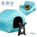 PARTYSAVING [1 Pack] Blue Pet Cat Dog Mat Sleeping Bed Warm Nest Kennel Puppy Cave Washable Cozy WMT1670