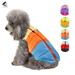 PULLIMORE Winter Warm Dog Jackets Waterproof Padded Zipper Dog Vest Coats Pet Clothes for Small Medium Dogs (S Black + Red)