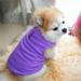Pet Dogs Autumn Winter Thickened Vest Coat Small Medium Dogs Warm Costume with Traction Ring(Purple XL)