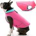 Gooby Sports Dog Vest - Pink X-Small - Fleece Lined Dog Jacket Coat with D Ring Leash - Reflective Vest Small Dog Sweater Hook and Loop Closure - Dog Clothes for Small Dogs Indoor and Outdoor Use