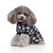 TOPWONER Fashion Plaid Dog Pajamas Pet Soft Comfortable Lovely Pajamas for Small Medium Dogs Puppy Autumn & Winter Costume
